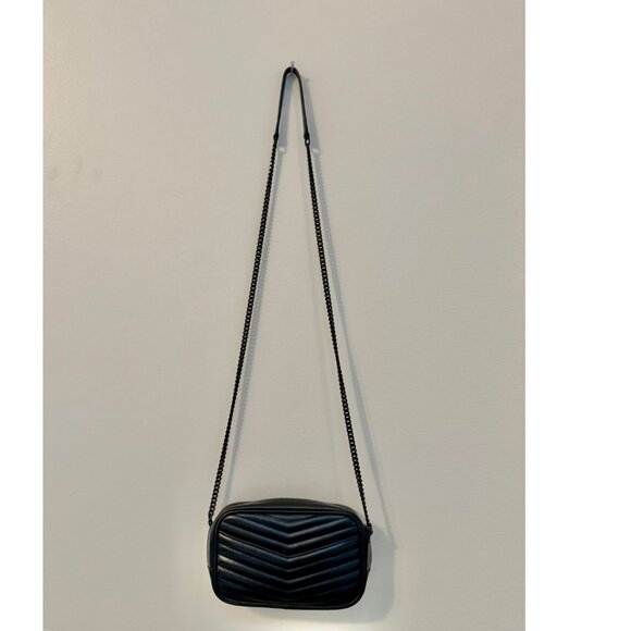Saint Laurent Black Lou Mini Leather Shoulder Bag - Picture 9 of 11